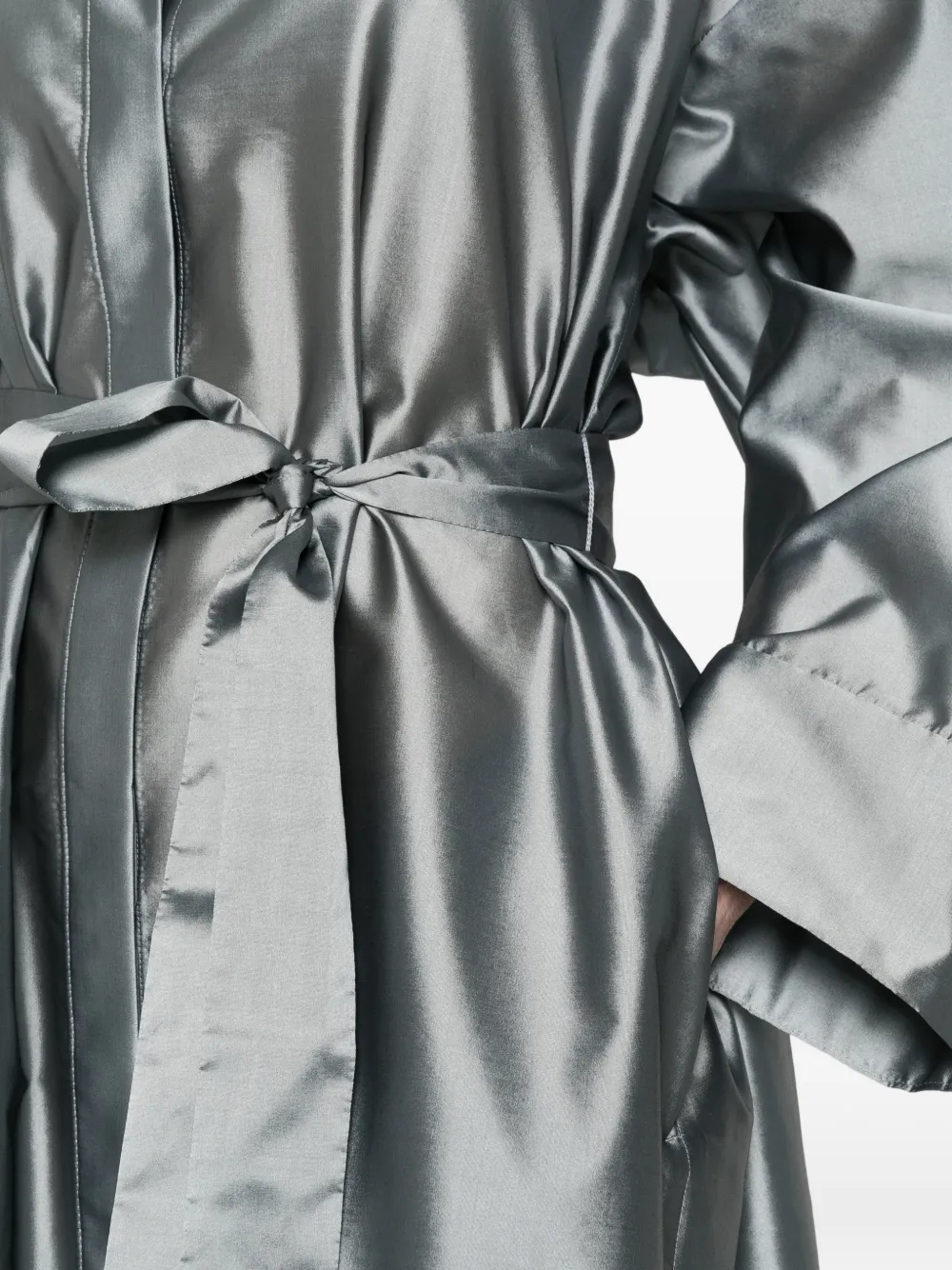 'S Max Mara Anna blousejurk met gestrikte taille Grijs