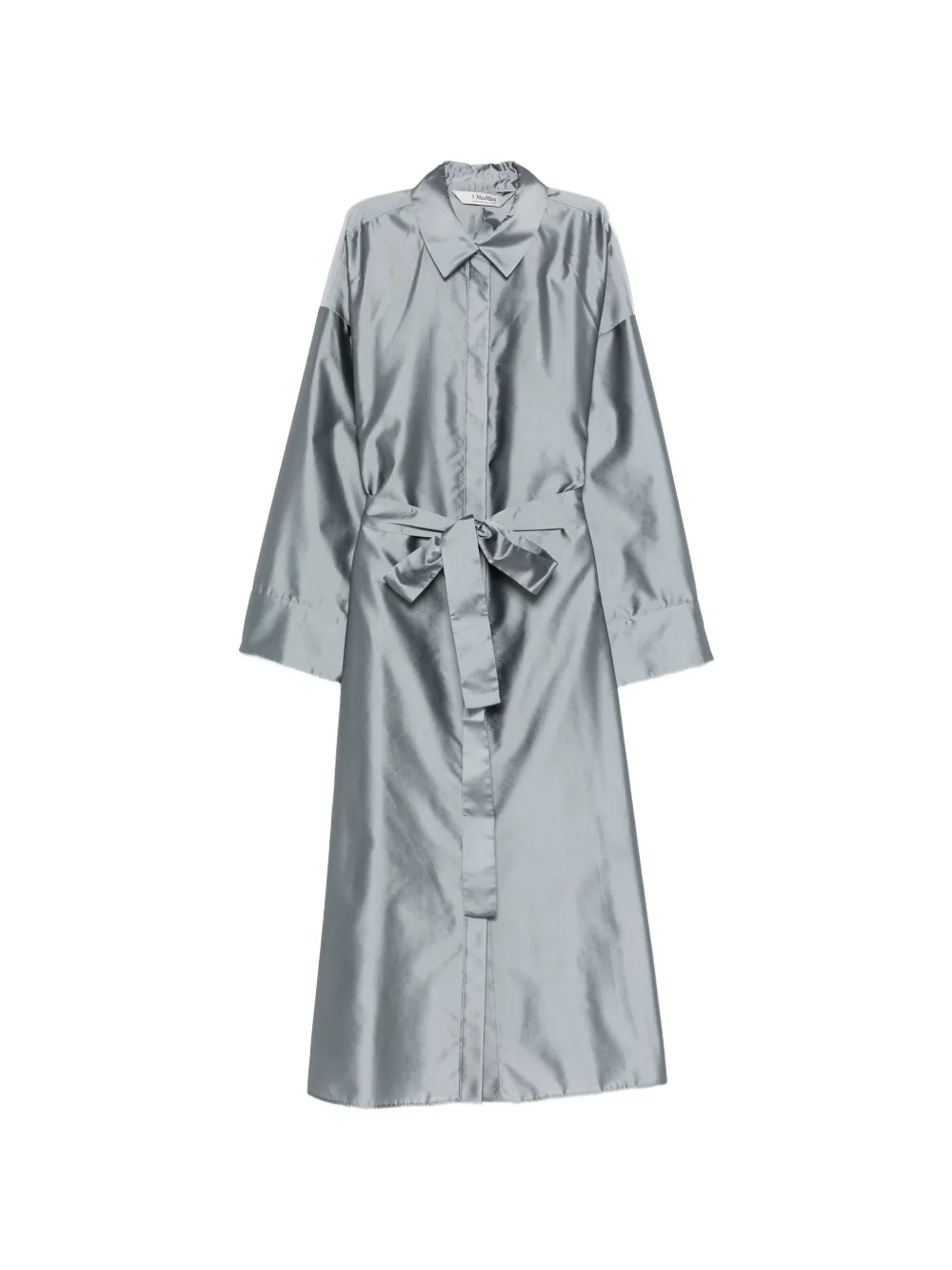 'S Max Mara Anna tie-waist maxi shirt dress - Grey