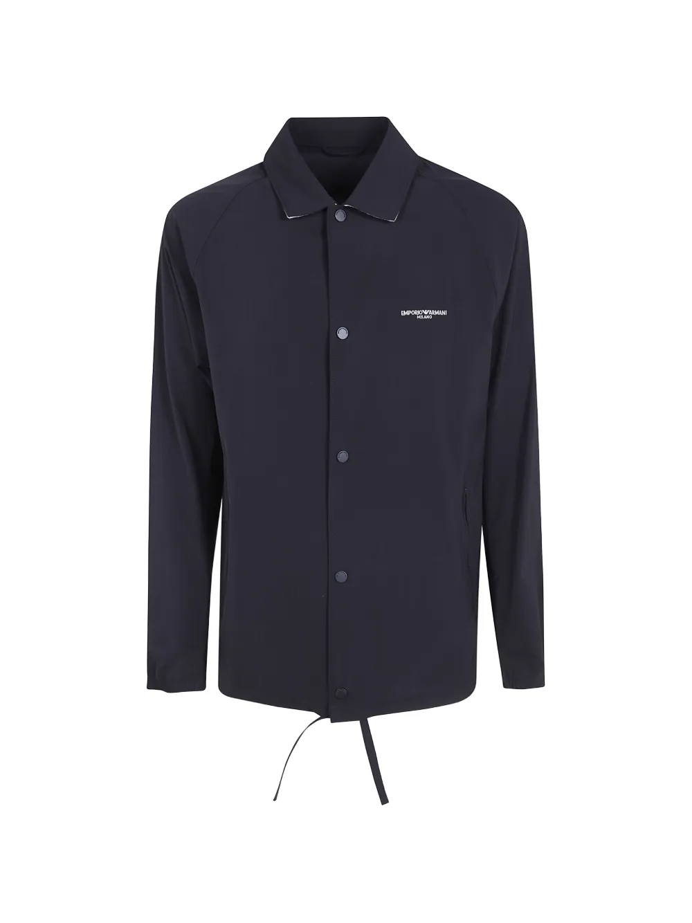 Emporio Armani logo-print lightweight jacket - Blau