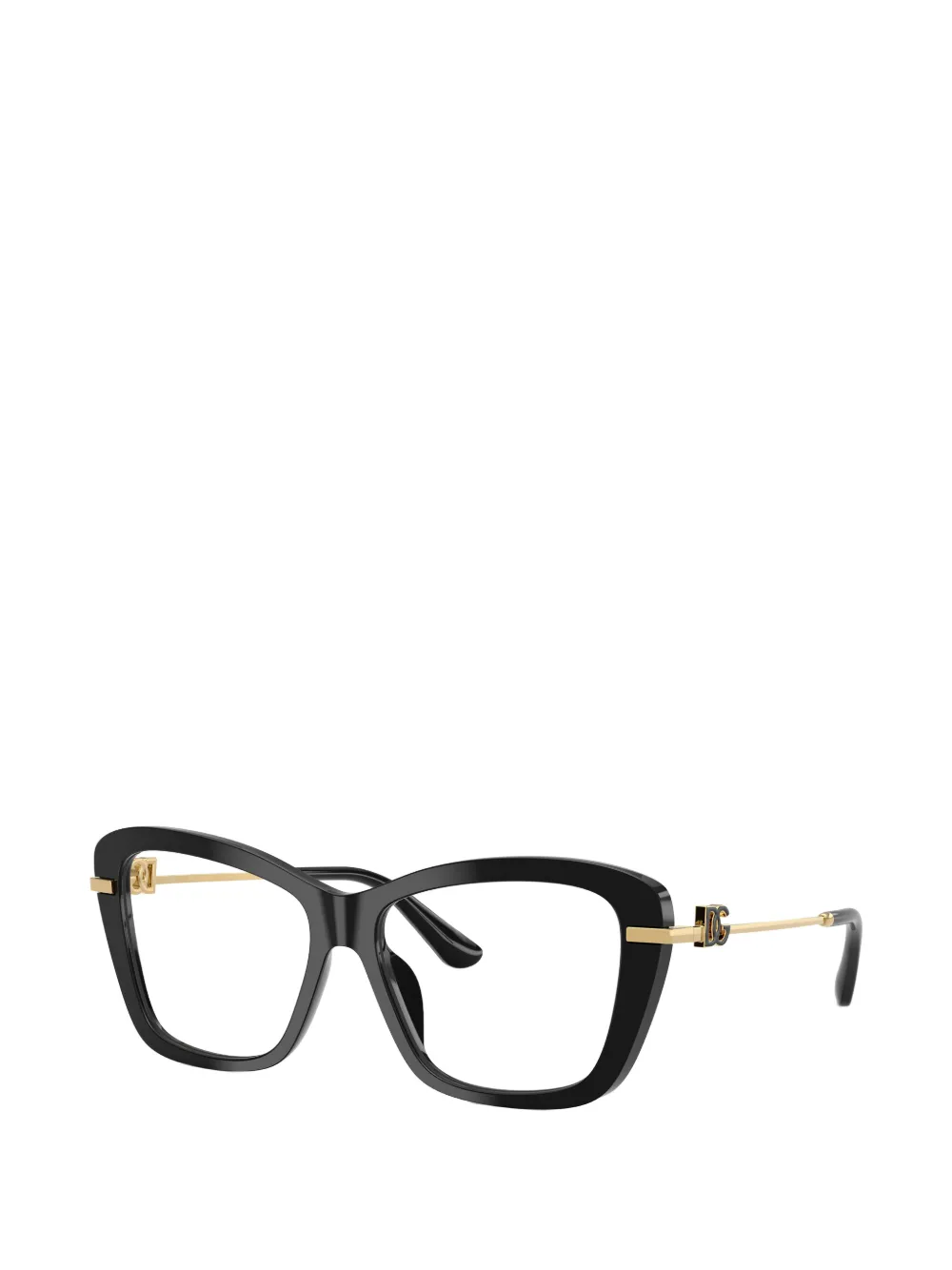 Dolce & Gabbana Eyewear Bril met logodetail Zwart