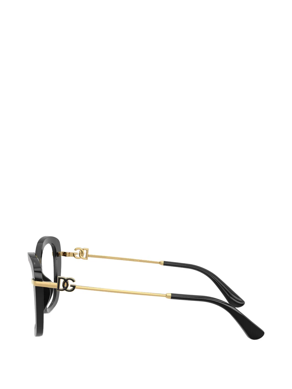 Dolce & Gabbana Eyewear Bril met logodetail Zwart