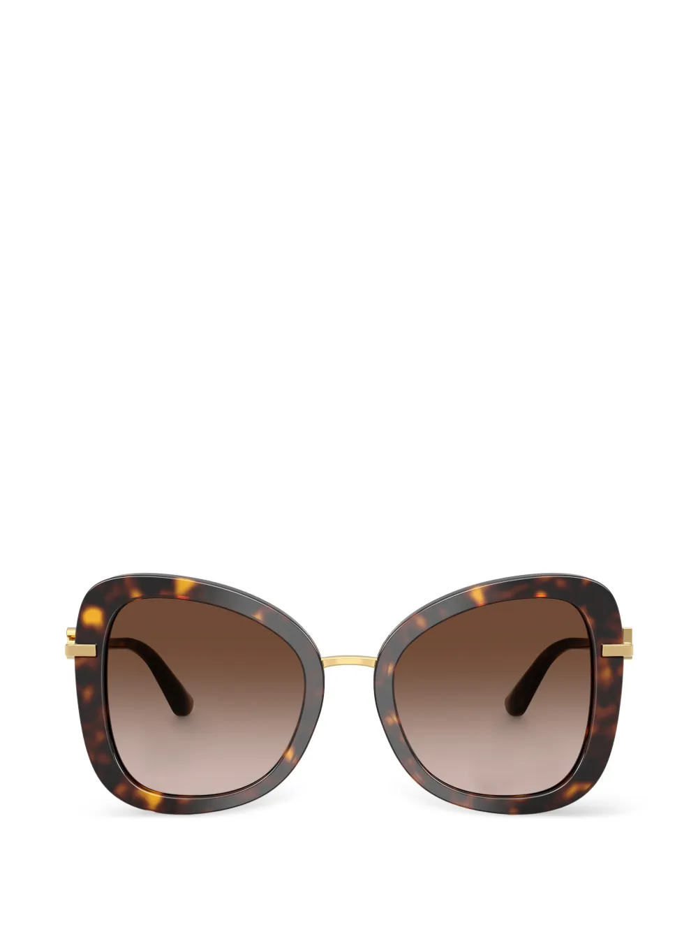 Dolce & Gabbana Eyewear logo-detail sunglasses - Marrone