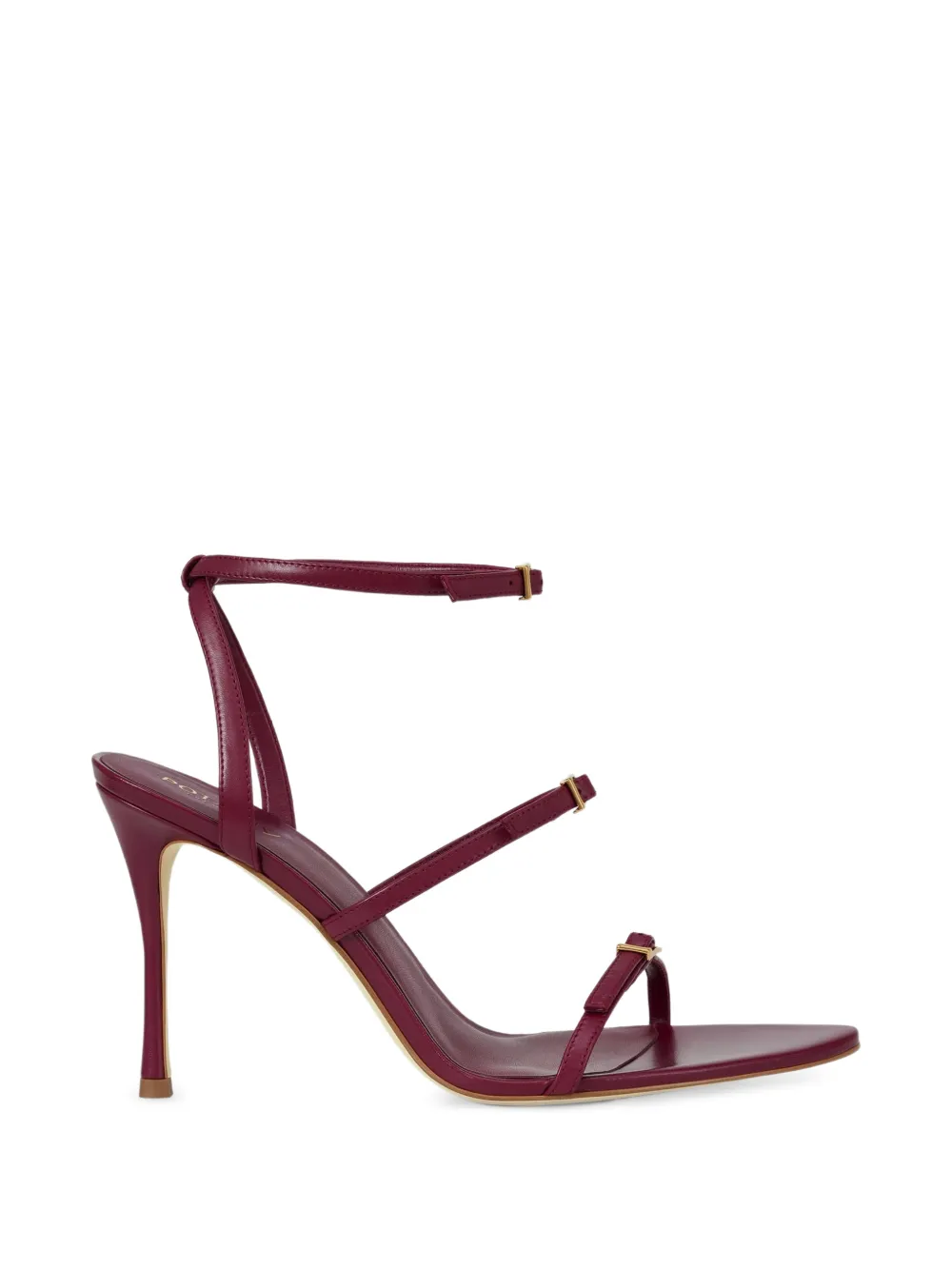 POTAMY Leren sandalen met gespbandje Rood