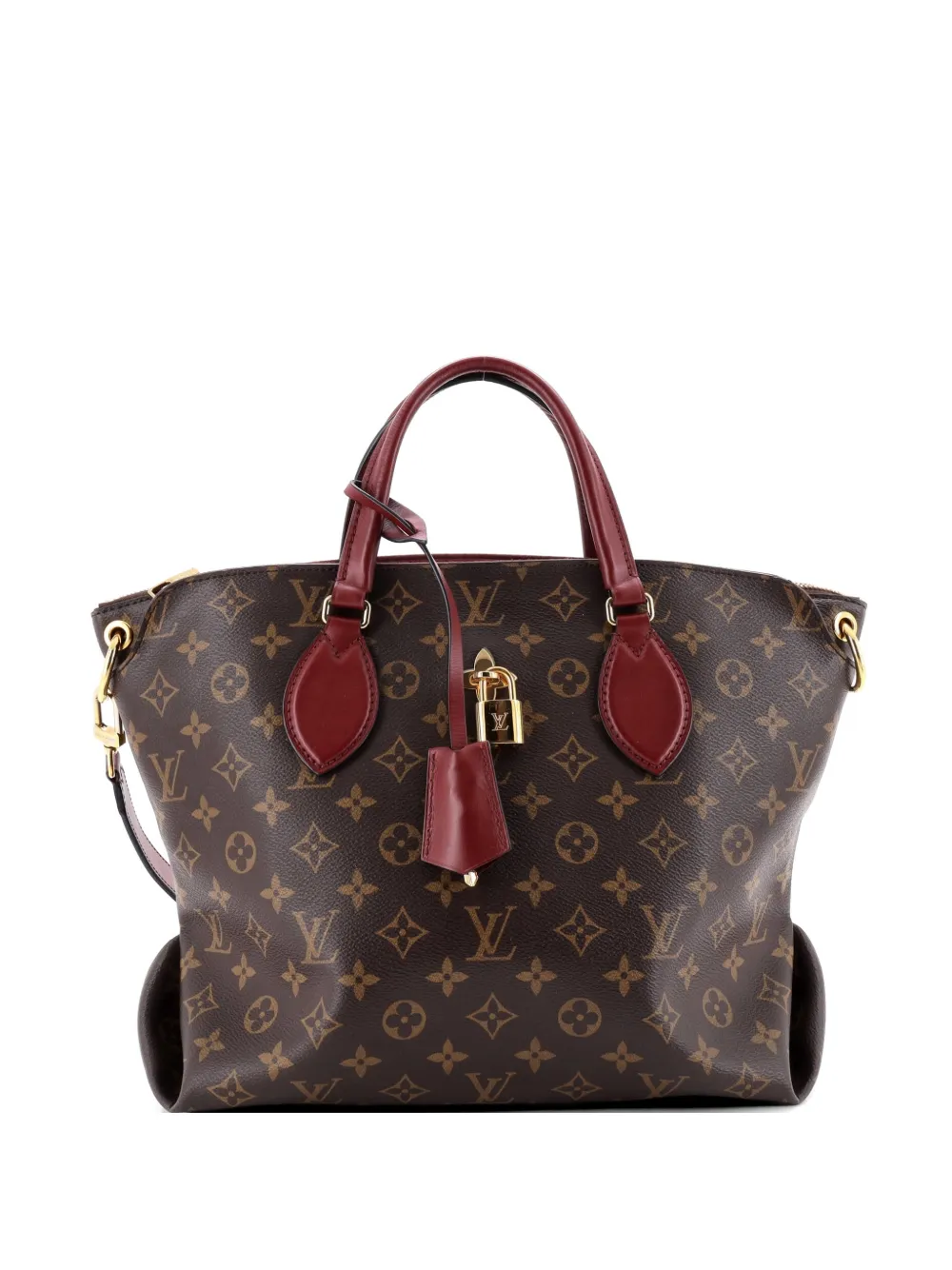 Louis Vuitton Pre-Owned Flower Zipped Tote Monogram Canvas MM shoulder bag - Marrone