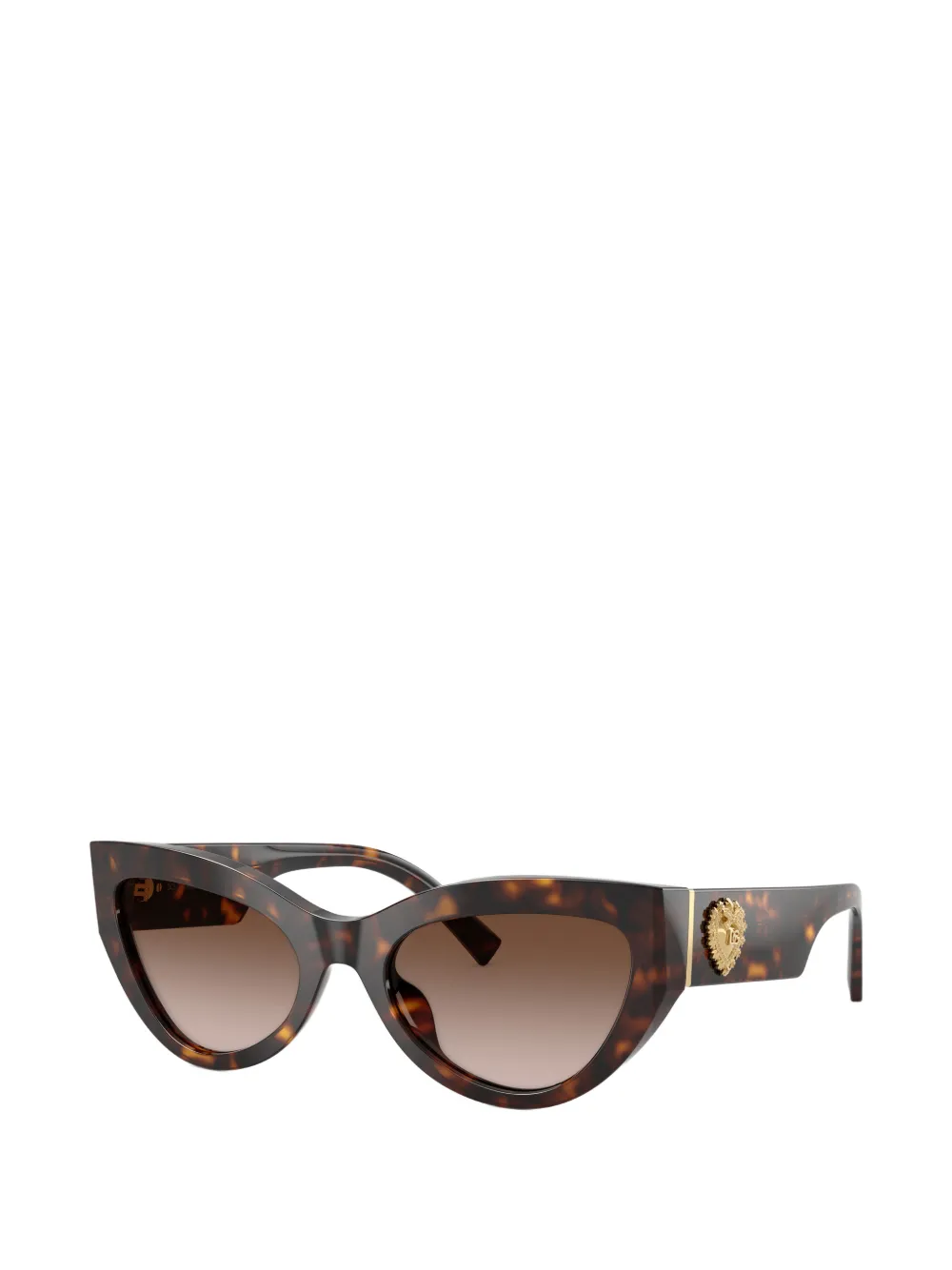  Dolce & Gabbana Eyewear Lunettes De Soleil à Monture Papillon - Marron 