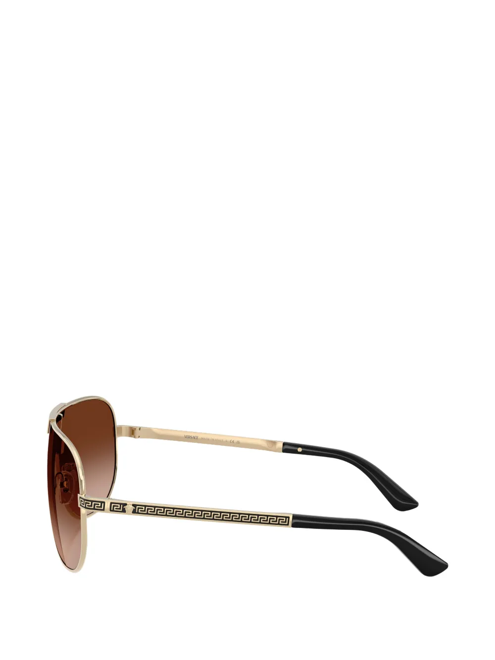 Versace Eyewear Greca zonnebril met piloten montuur Goud