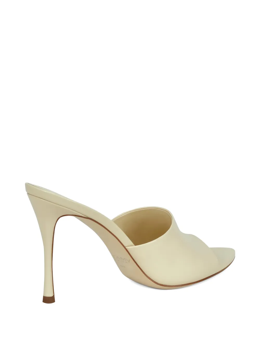 POTAMY Leren muiltjes Beige