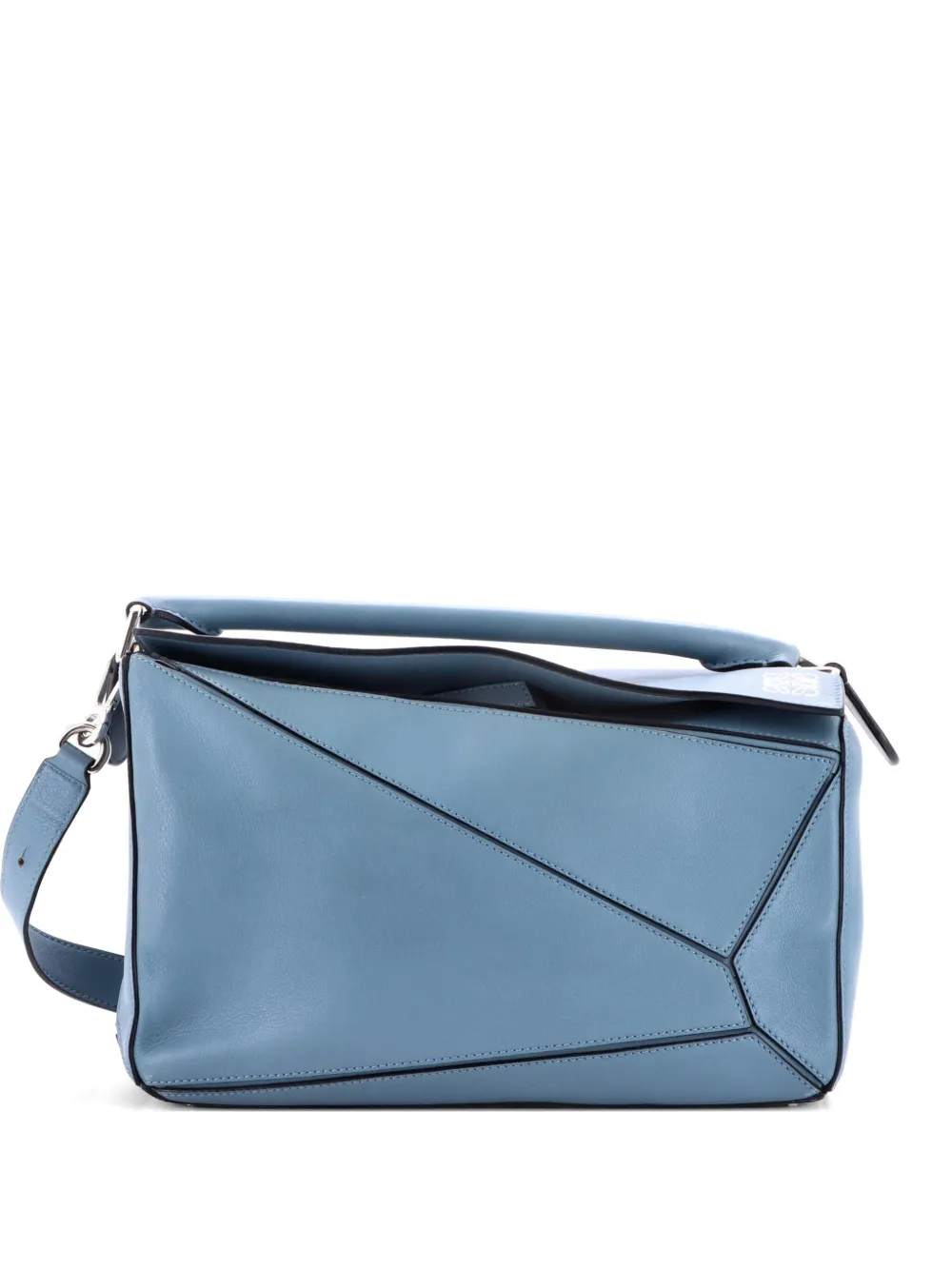 Loewe Pre-Owned Puzzle Bag Leather Medium shoulder bag - Blu