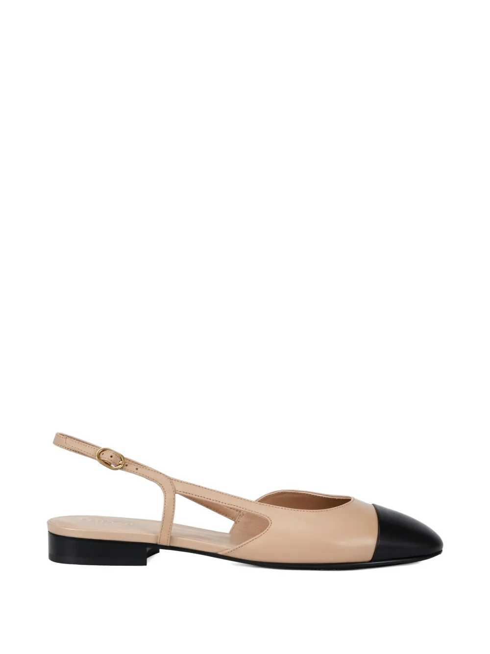 POTAMY two-tone slingback ballet flats - Toni neutri