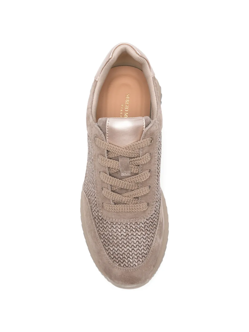 SERGIO MORETTI FIRENZE Sneakers met ronde neus Beige