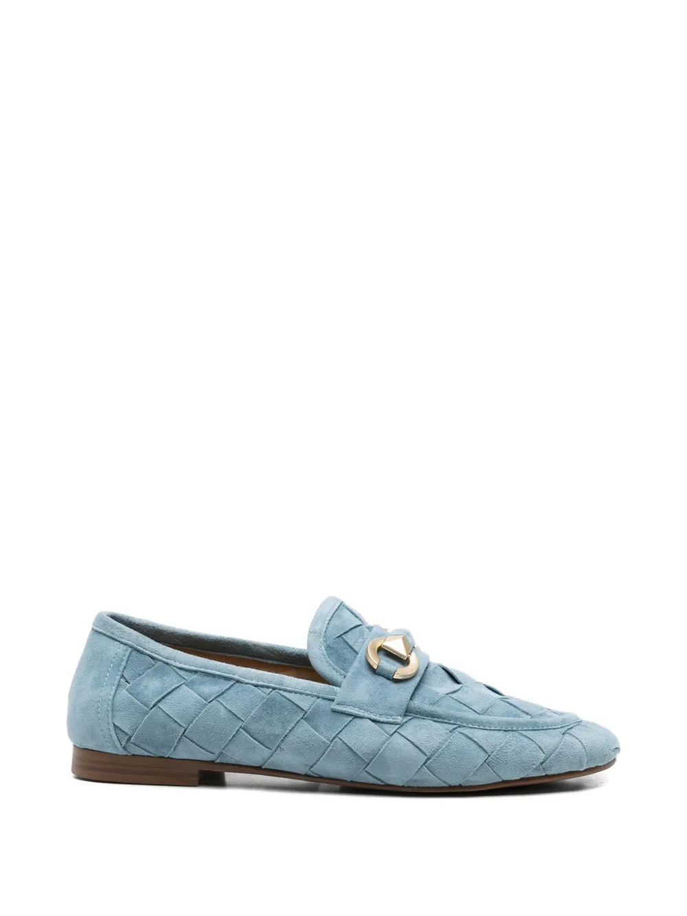SERGIO MORETTI FIRENZE woven horsebit loafers - Blu