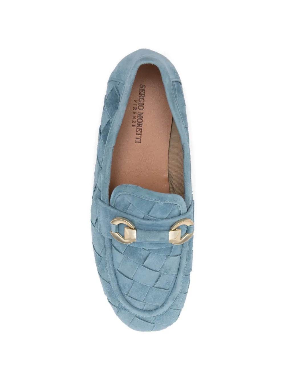 SERGIO MORETTI FIRENZE Geweven loafers met horsebit Blauw