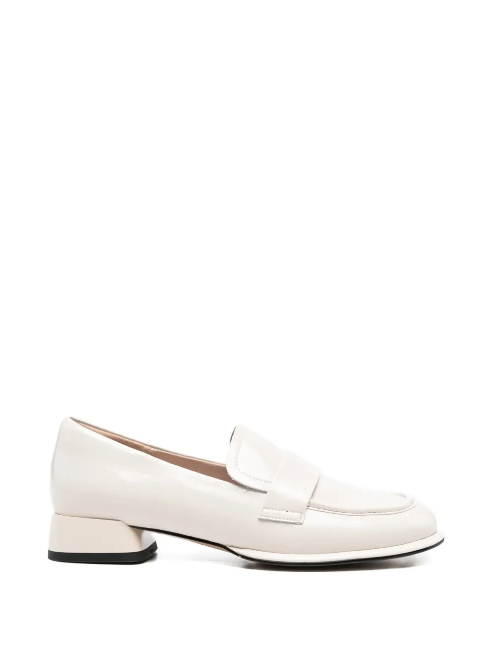 SERGIO MORETTI FIRENZE patent-finish loafers - Toni neutri