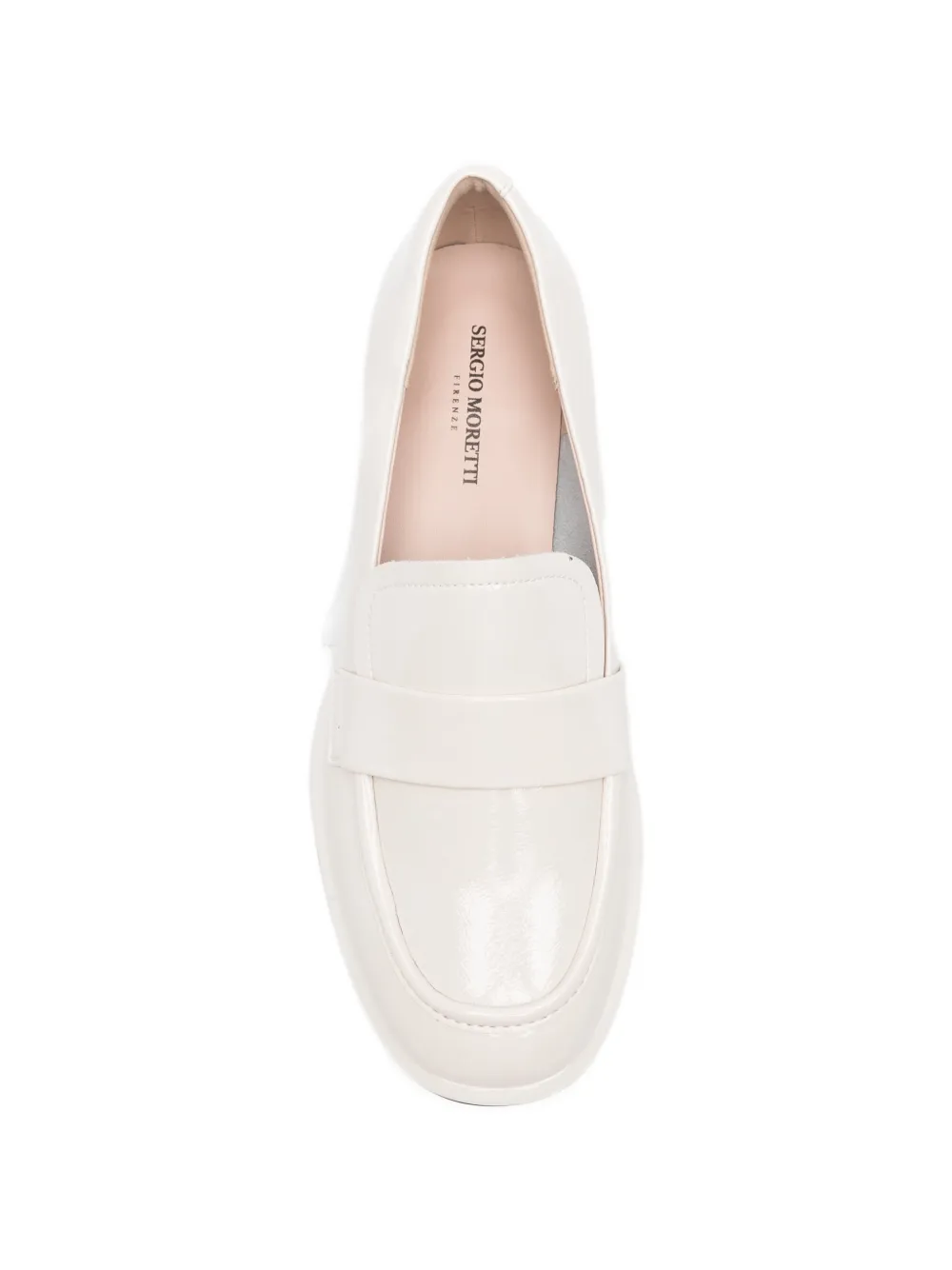 SERGIO MORETTI FIRENZE Gelakte loafers Beige
