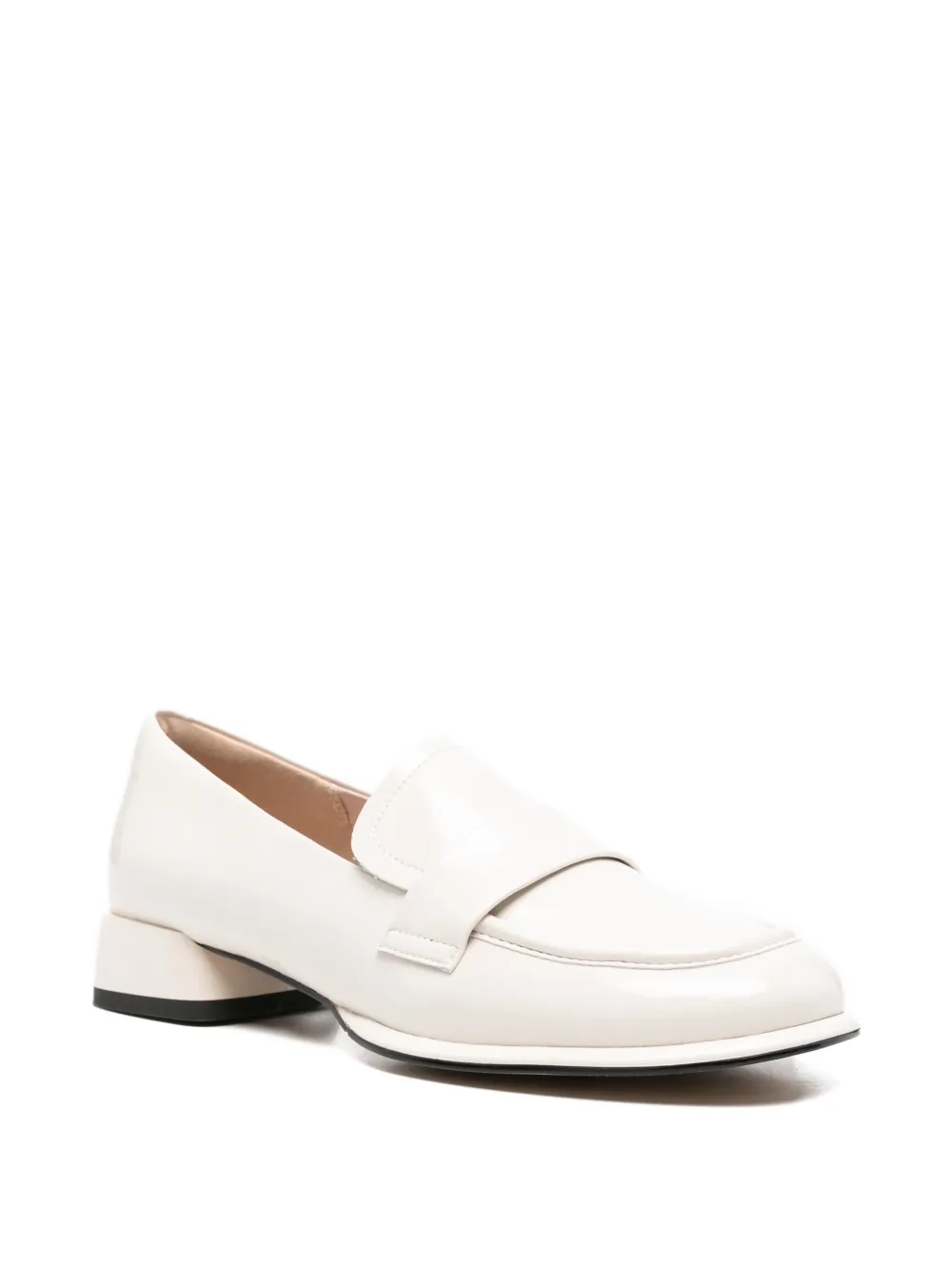 SERGIO MORETTI FIRENZE Gelakte loafers Beige