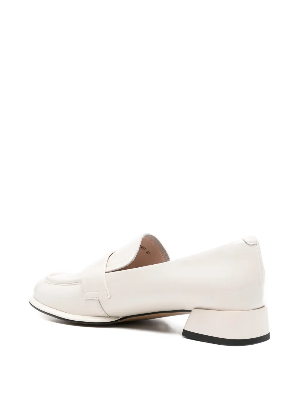 SERGIO MORETTI FIRENZE Gelakte loafers Beige
