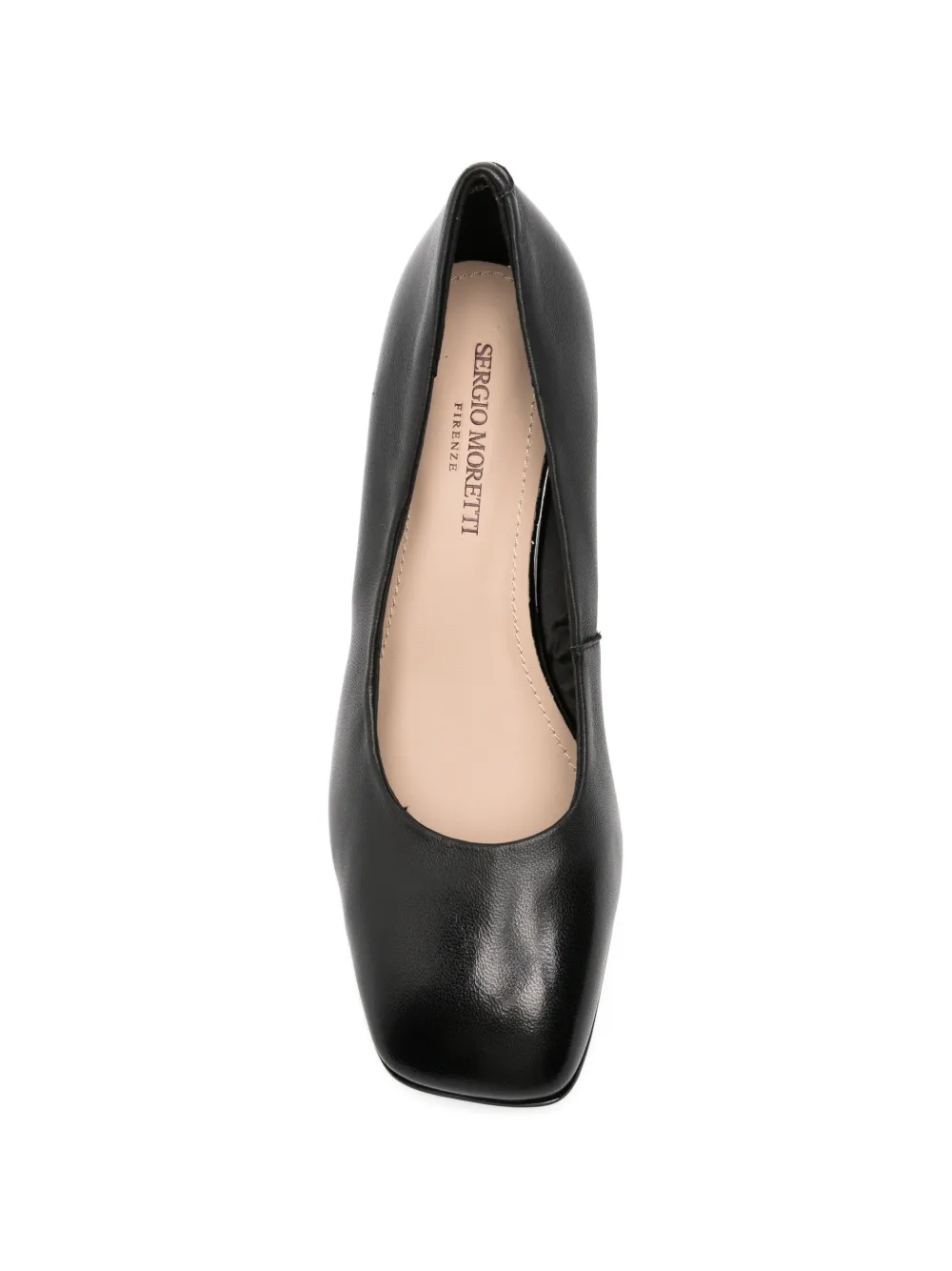 SERGIO MORETTI FIRENZE Pumps met vierkante neus Zwart