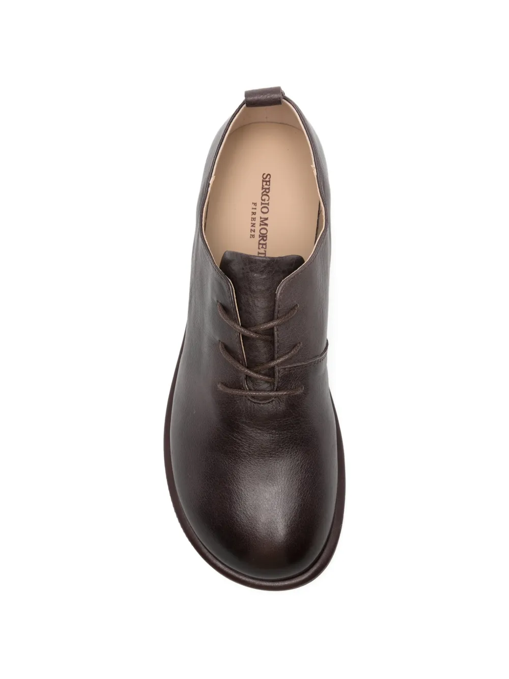 SERGIO MORETTI FIRENZE Leren Derby schoenen Bruin