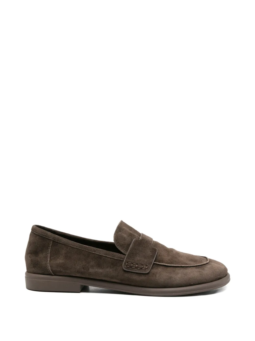 SERGIO MORETTI FIRENZE suede penny loafers - Marrone