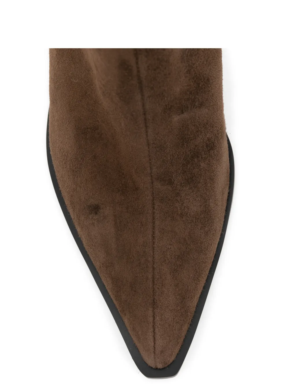 SERGIO MORETTI FIRENZE sculptural-heel suede ankle boots Bruin