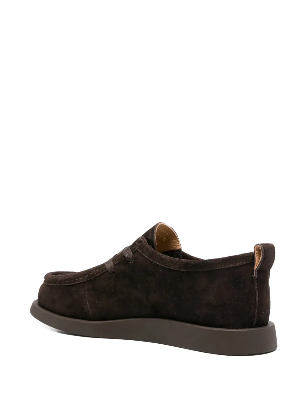SERGIO MORETTI FIRENZE Suède derby schoenen Bruin