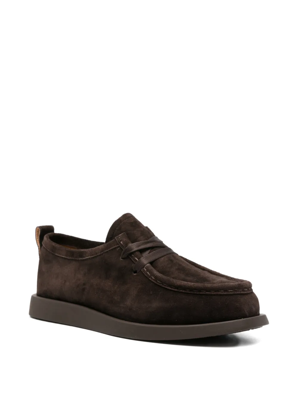 SERGIO MORETTI FIRENZE Suède derby schoenen Bruin