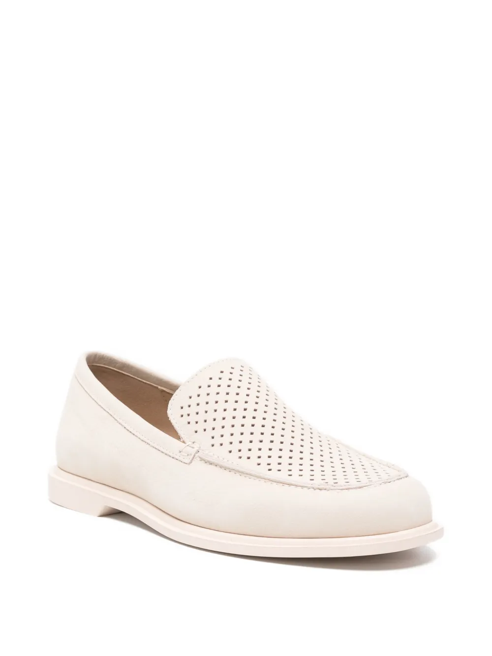 SERGIO MORETTI FIRENZE Loafers met uitgesneden details Beige