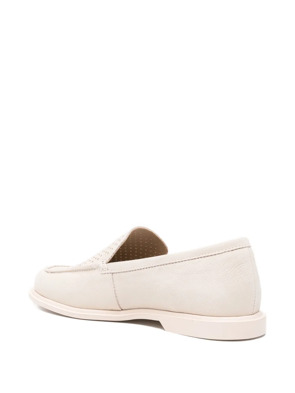 SERGIO MORETTI FIRENZE Loafers met uitgesneden details Beige