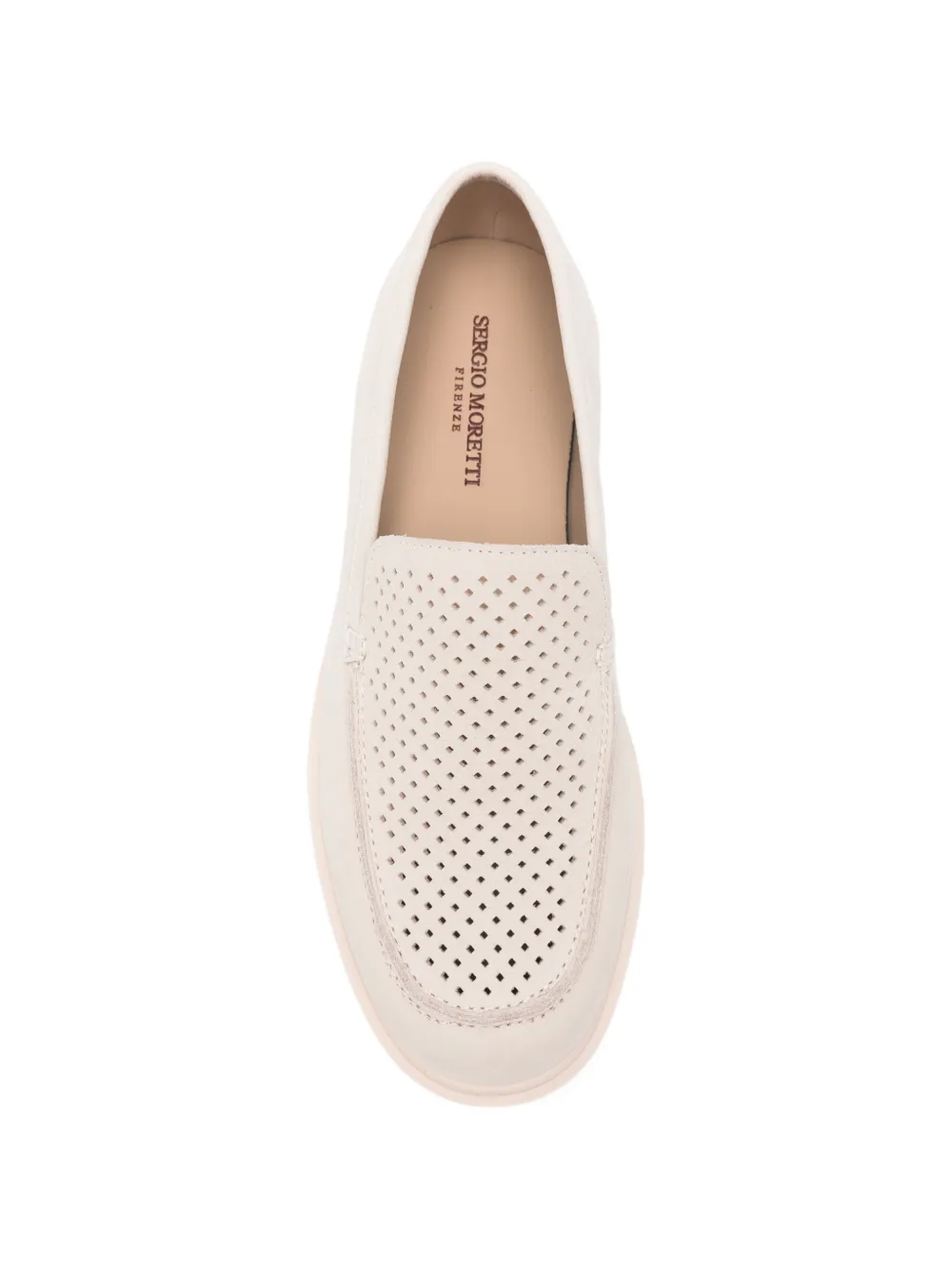 SERGIO MORETTI FIRENZE Loafers met uitgesneden details Beige