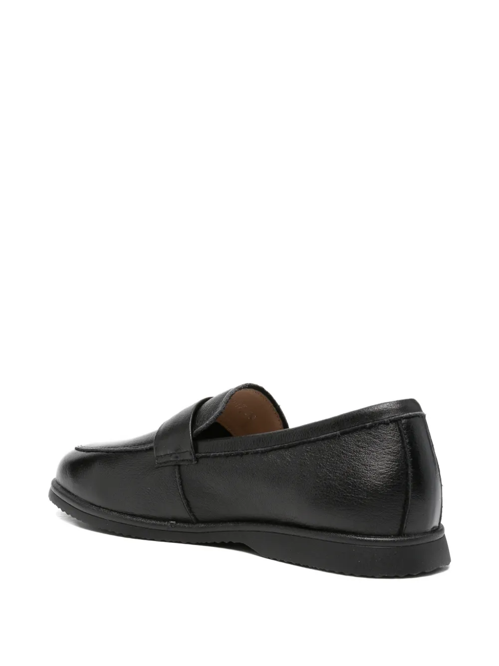 SERGIO MORETTI FIRENZE Leren loafers Zwart