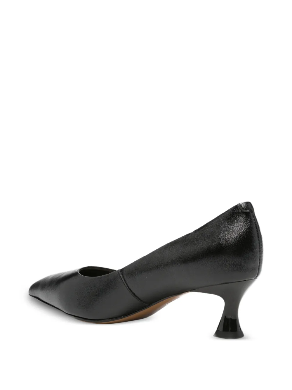 SERGIO MORETTI FIRENZE Pumps met puntige neus en zandloper hak Zwart