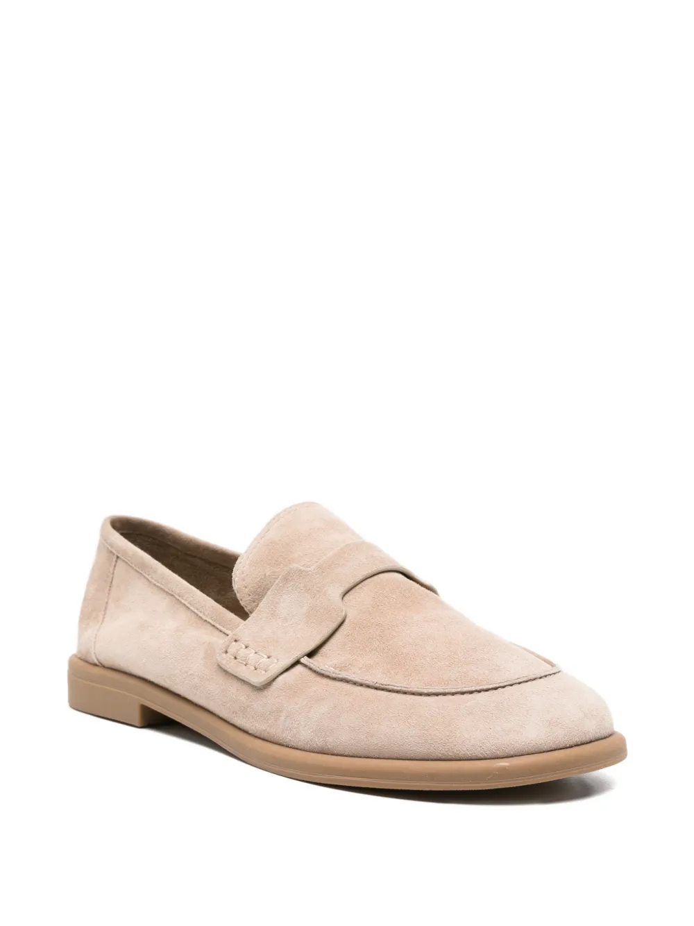 SERGIO MORETTI FIRENZE Suède loafers Beige
