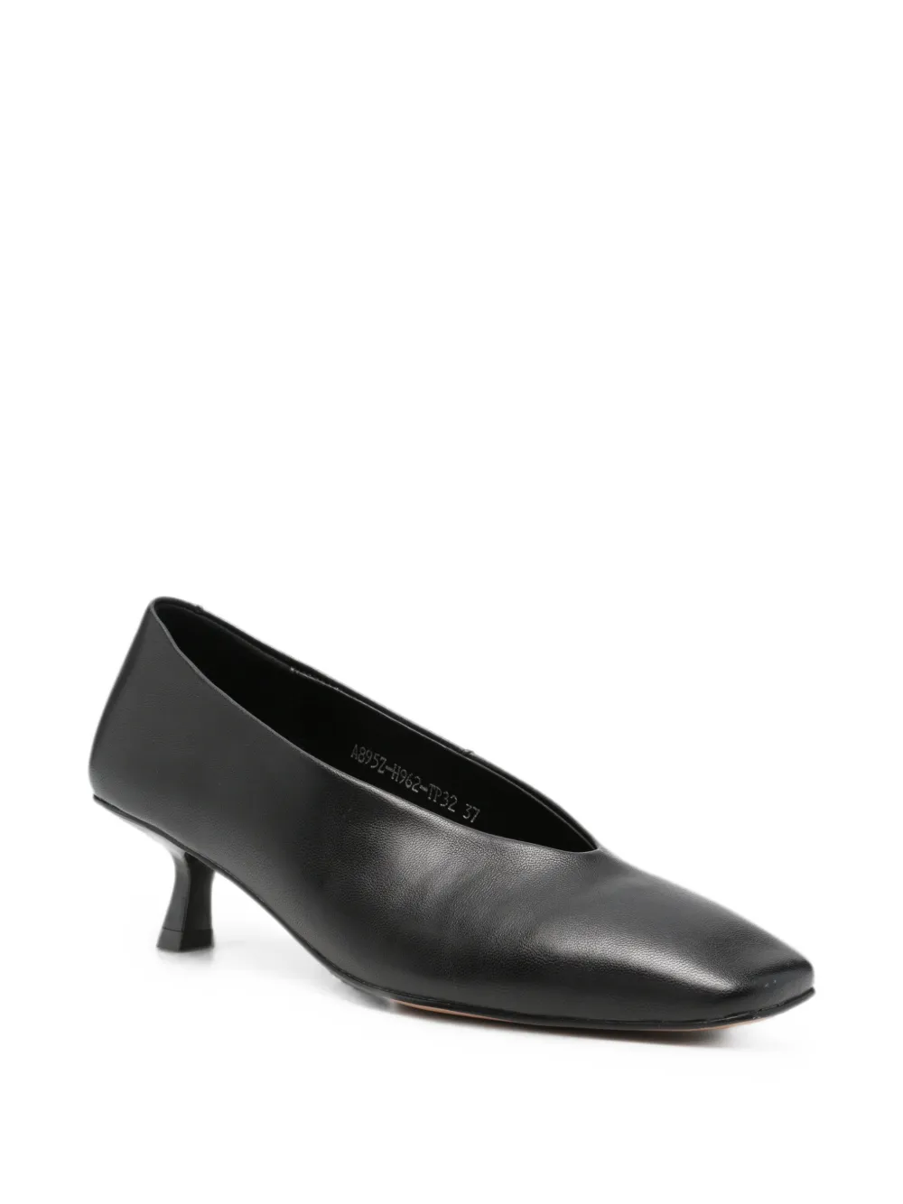 SERGIO MORETTI FIRENZE Pumps met kittenhak en vierkante neus Zwart