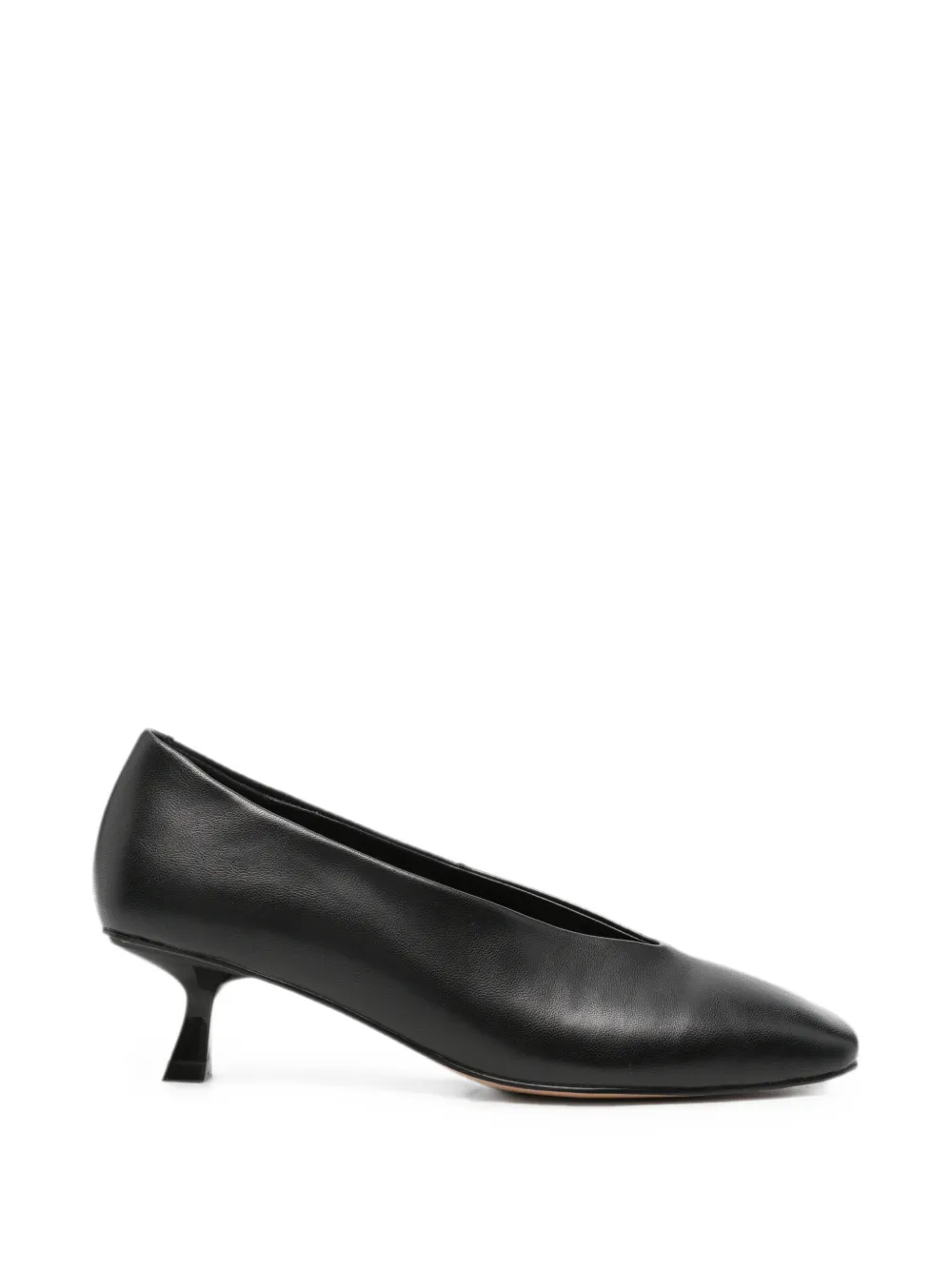 SERGIO MORETTI FIRENZE square-toe kitten-heel pumps - Nero