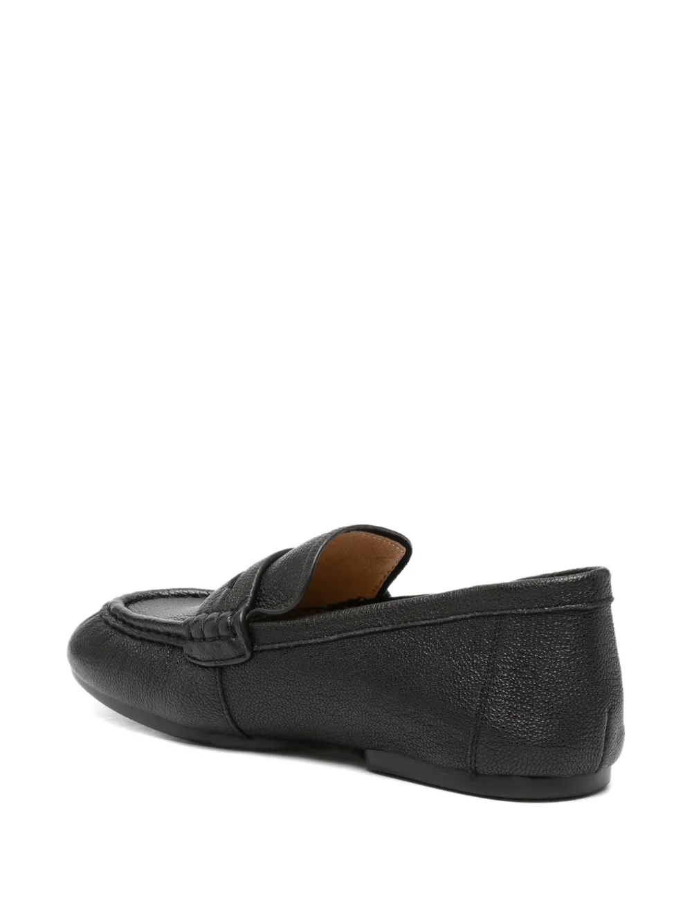SERGIO MORETTI FIRENZE Loafers met logoplakkaat Zwart