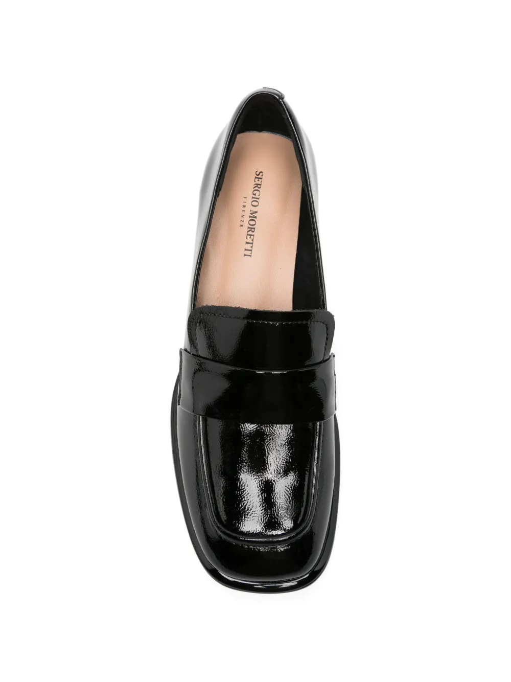 SERGIO MORETTI FIRENZE Leren loafers Zwart