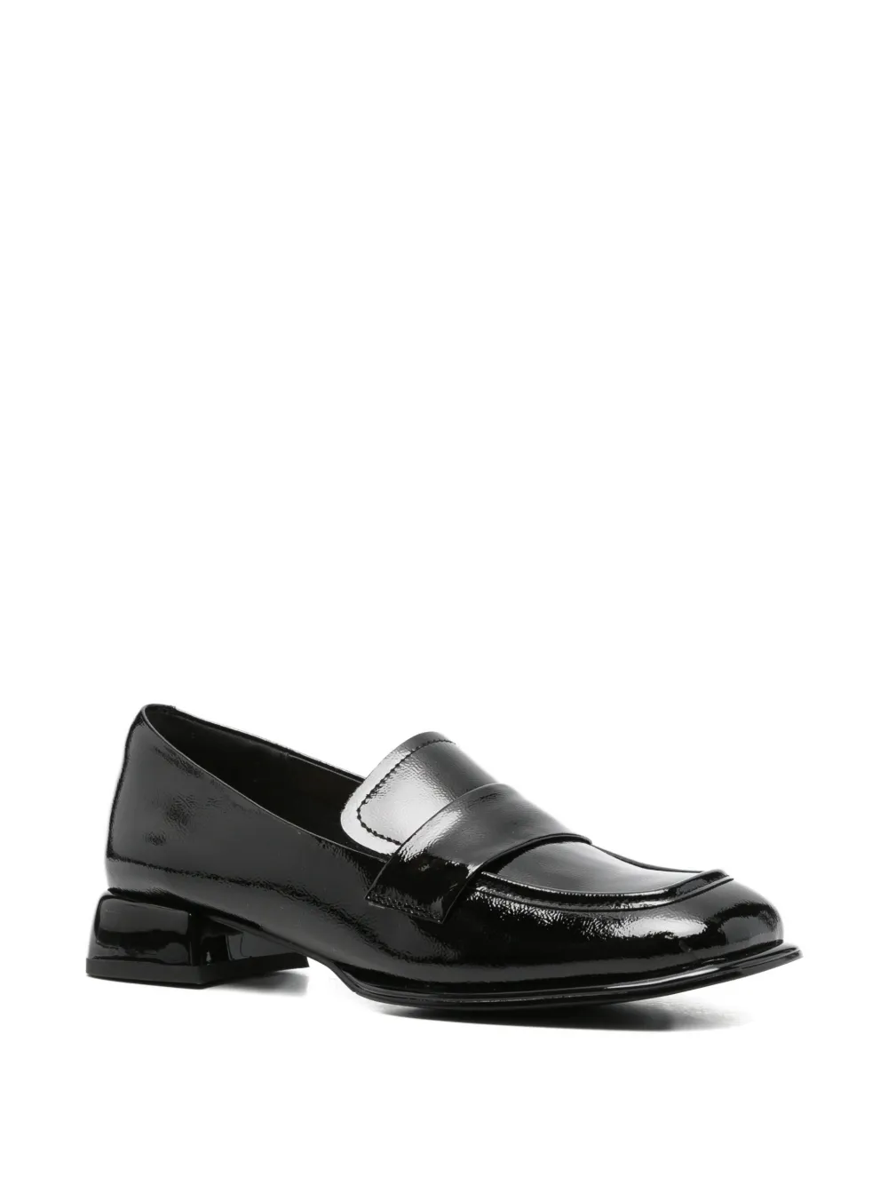 SERGIO MORETTI FIRENZE Leren loafers Zwart