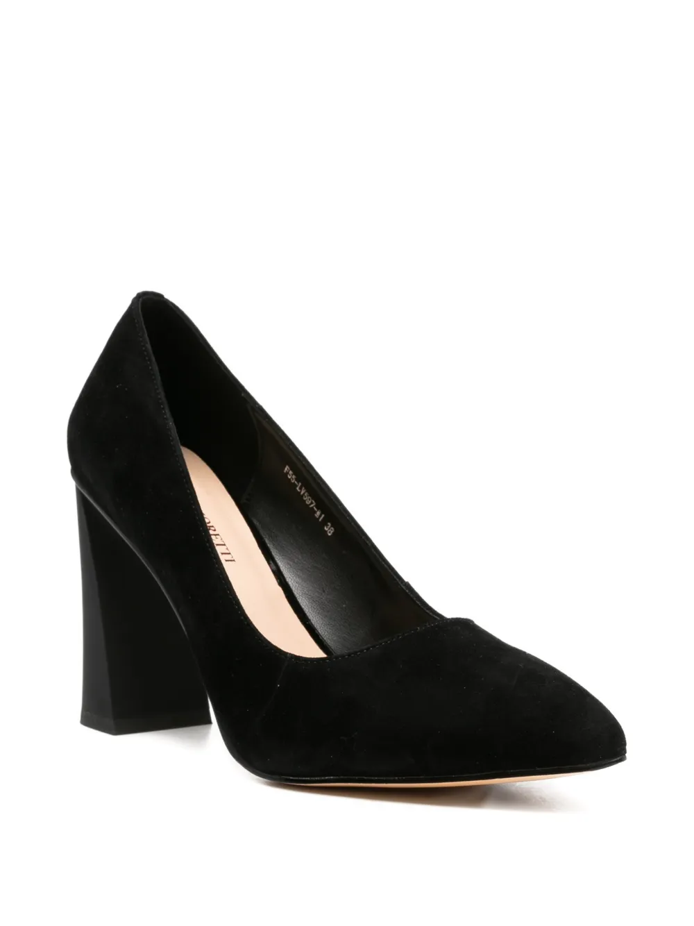 SERGIO MORETTI FIRENZE Pumps met blokhak Zwart