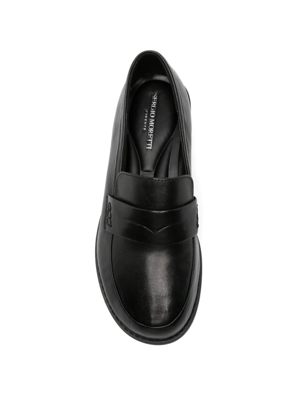 SERGIO MORETTI FIRENZE penny loafers Zwart