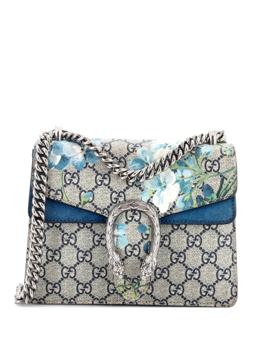 Gucci Pre-Owned Dionysus Bag Blooms Print GG Coated Canvas Mini shoulder bag - Brown