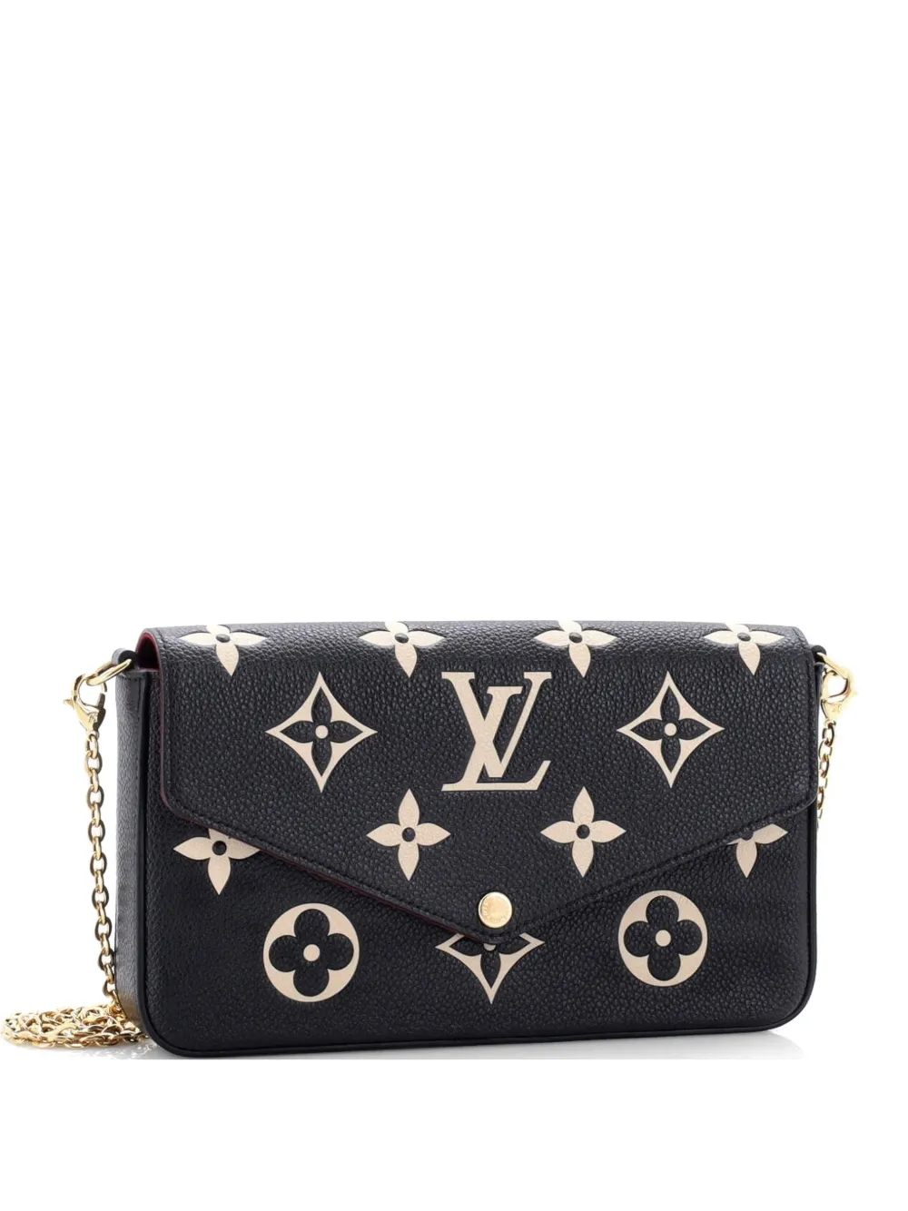 Louis Vuitton Pre-Owned Felicie Pochette Bicolor Monogram Empreinte Giant crossbody bag - Schwarz