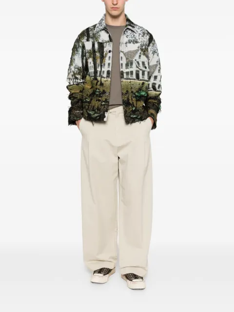Junya Watanabe MAN long-sleeve print overshirt