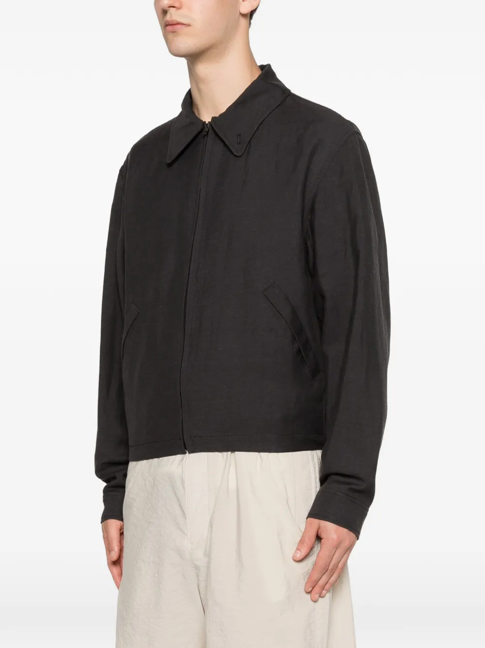 LEMAIRE Zip Shirt | Blue | FARFETCH AO