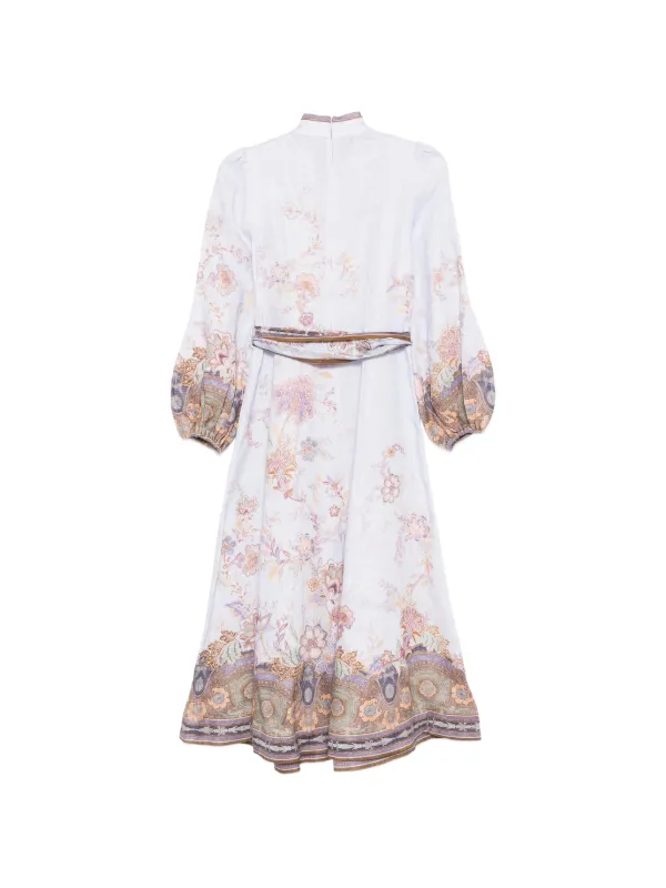 zimmermann linen day dress Zimmermann - Linen Day Mini in Olive Toile Print Dress