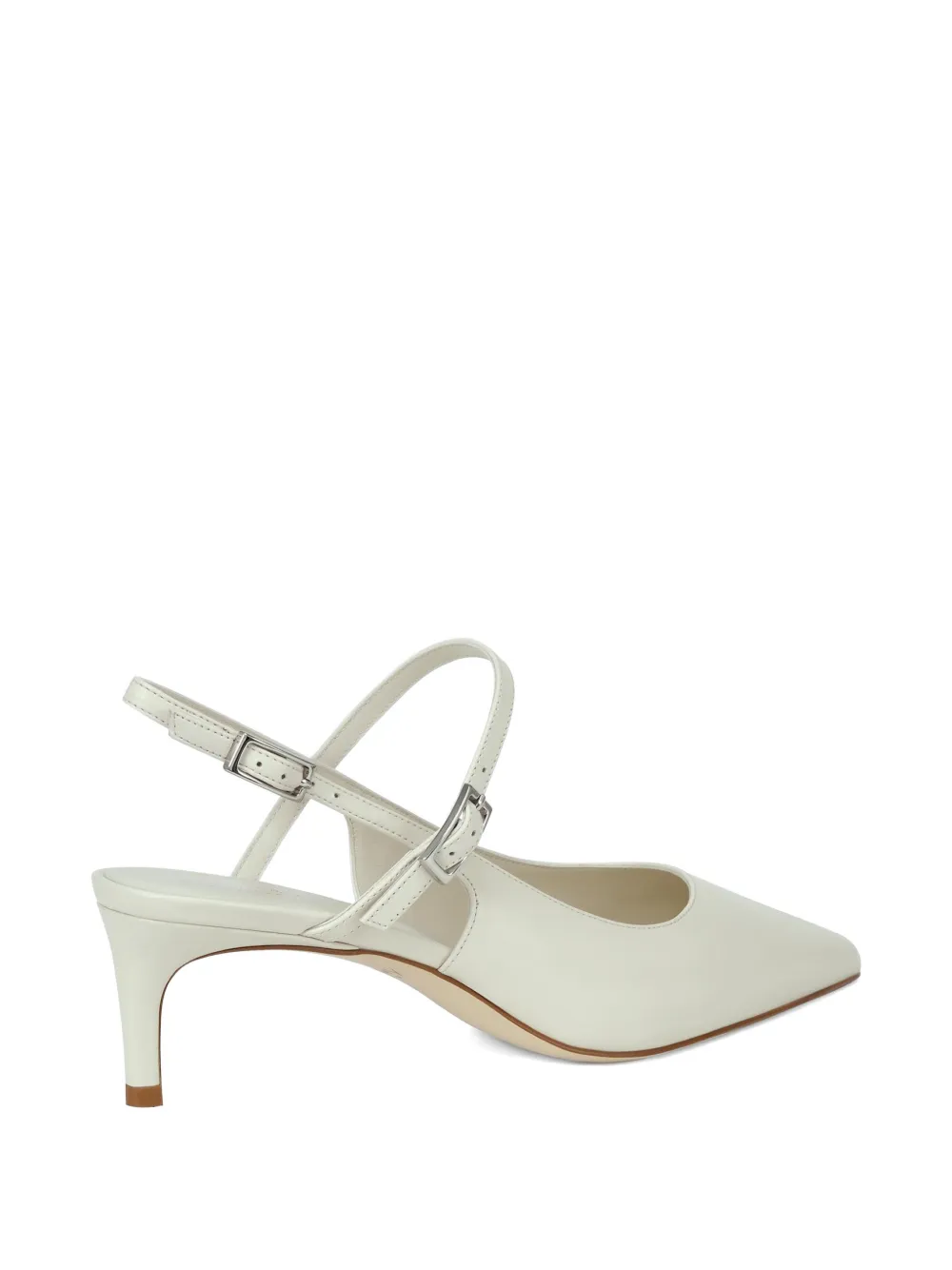 POTAMY Pumps met puntige neus en bandje Wit