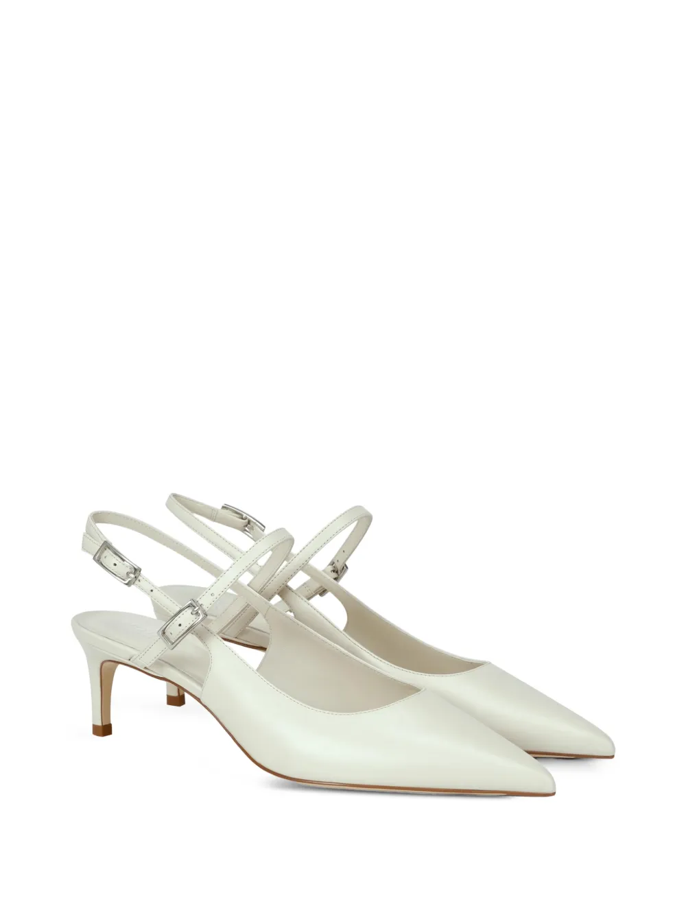 POTAMY Pumps met puntige neus en bandje Wit