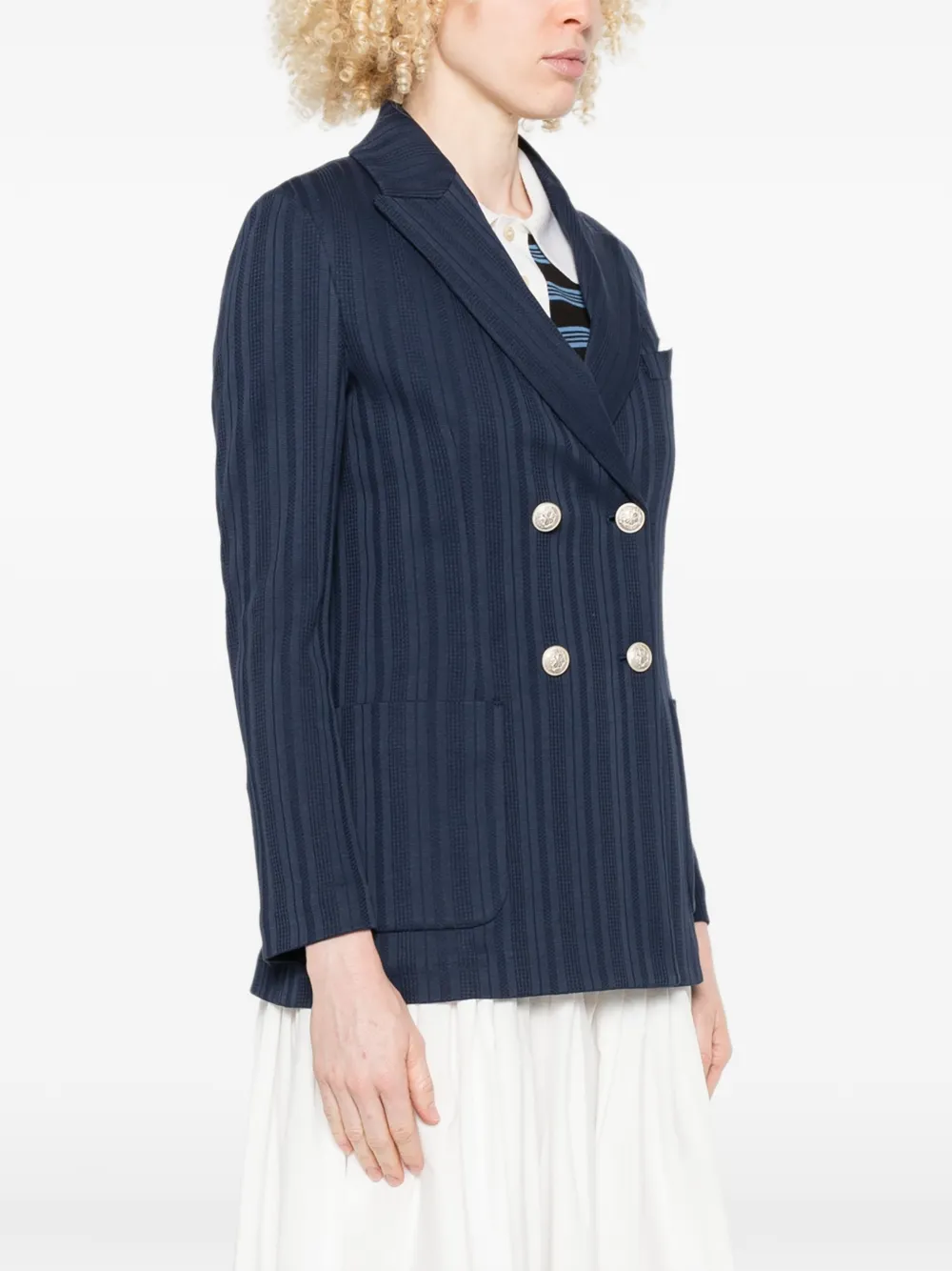  Circolo 1901 Blazer Con Doble Botonadura - Azul 