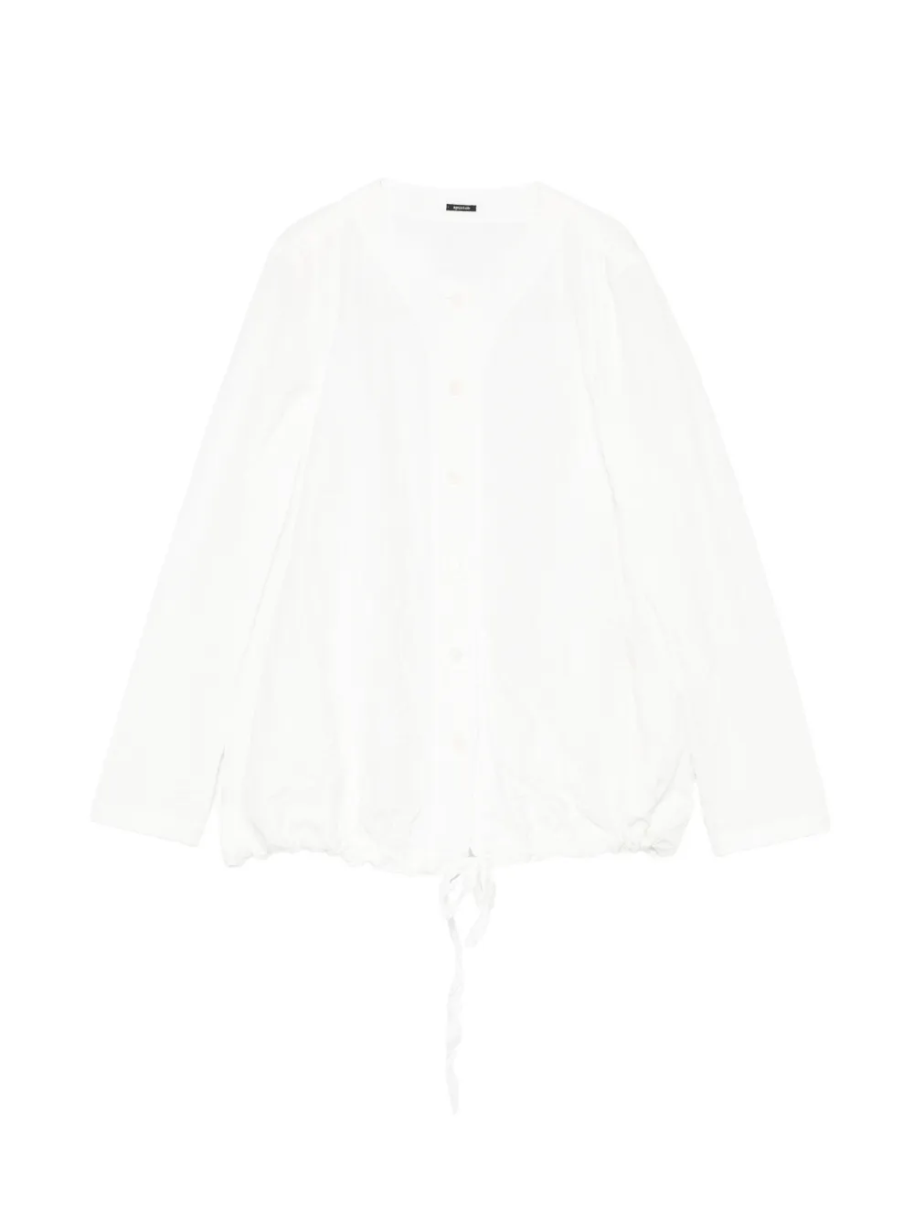 Apuntob drawstring-hem jacket - Bianco