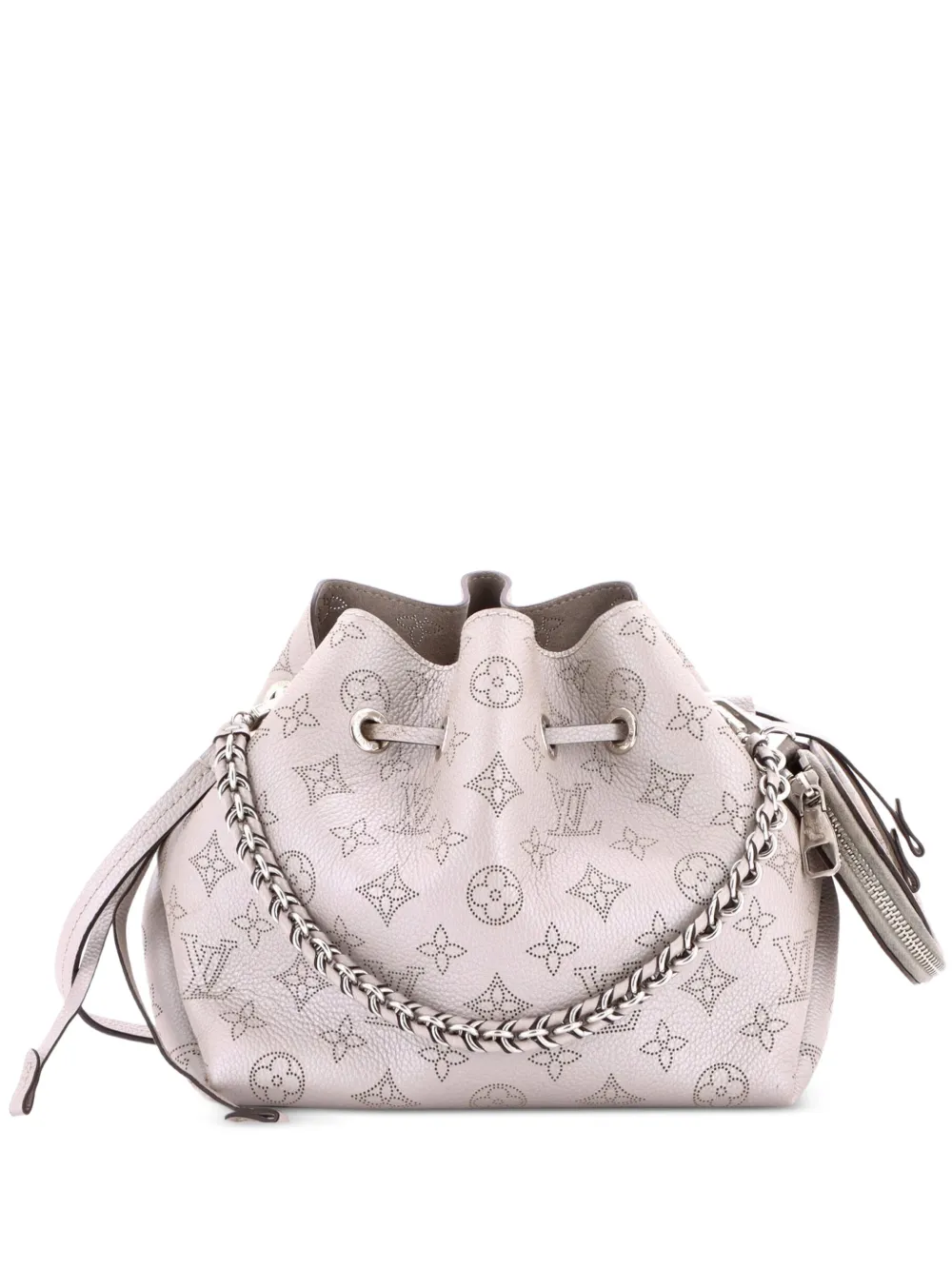 Louis Vuitton Pre-Owned Bella Mahina Leather bucket bag - Grigio