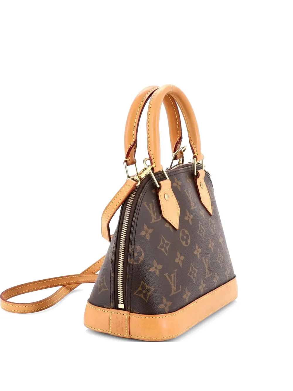 Louis Vuitton Pre-Owned Alma Handbag Monogram Canvas BB crossbody bag - Marrone